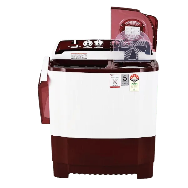 LG 7.5Kg Semi Automatic Washing Machine Red